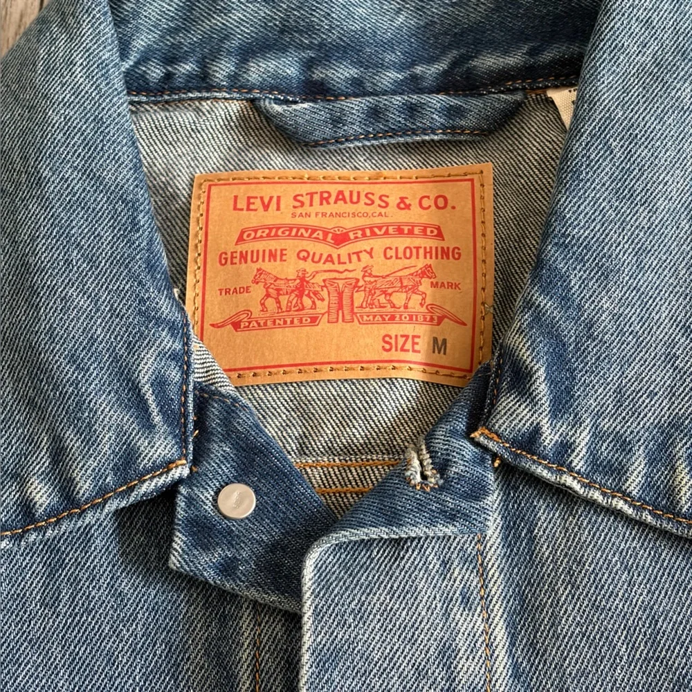 Levi’s x DENIM TEARS Dark Wash Blue Denim Type II Jacket Sample NWOT